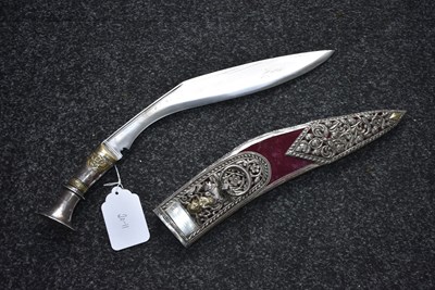Lot 75 - A 19TH CENTURY PRESENTATION QUALITY INDIAN KUKRI