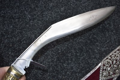 Lot 75 - A 19TH CENTURY PRESENTATION QUALITY INDIAN KUKRI