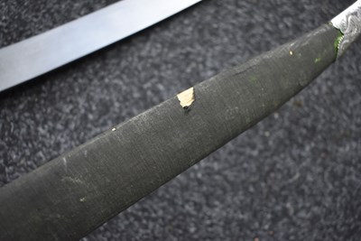 Lot 82 - A 19TH CENTURY INDIAN SOSSUN PATAH OR SWORD FOR A BOY