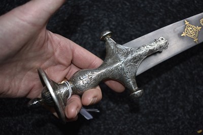 Lot 82 - A 19TH CENTURY INDIAN SOSSUN PATAH OR SWORD FOR A BOY