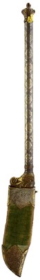 Lot 81 - A 19TH CENTURY INDIAN BHUJ OR AXE