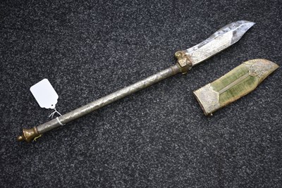 Lot 81 - A 19TH CENTURY INDIAN BHUJ OR AXE