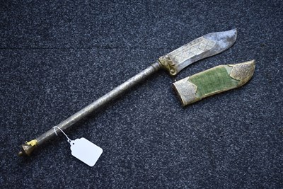 Lot 81 - A 19TH CENTURY INDIAN BHUJ OR AXE