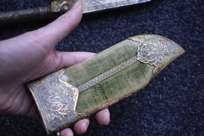 Lot 81 - A 19TH CENTURY INDIAN BHUJ OR AXE