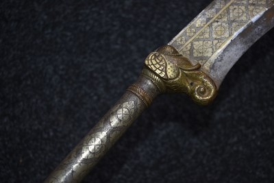 Lot 81 - A 19TH CENTURY INDIAN BHUJ OR AXE
