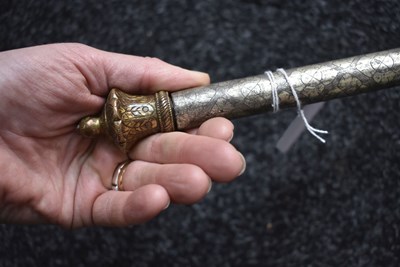 Lot 81 - A 19TH CENTURY INDIAN BHUJ OR AXE