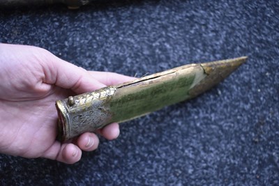 Lot 81 - A 19TH CENTURY INDIAN BHUJ OR AXE