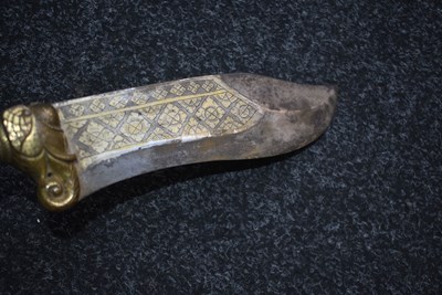 Lot 81 - A 19TH CENTURY INDIAN BHUJ OR AXE