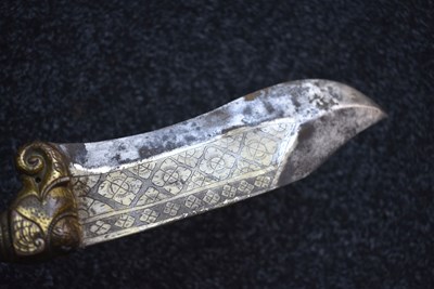 Lot 81 - A 19TH CENTURY INDIAN BHUJ OR AXE