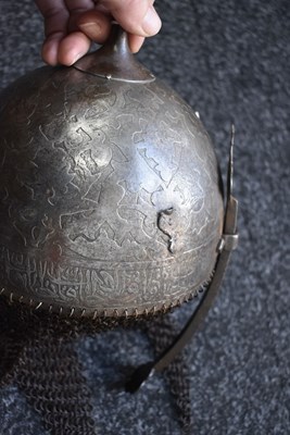 Lot 85 - AN INDO-PERSIAN KULAH-KHUD OR HELMET