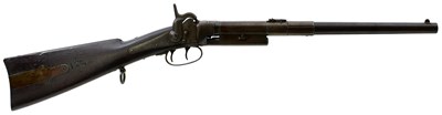 Lot 177 - A CRISP GREENE PATENT BREECH LOADING PERCUSSION SERVICE CARBINE