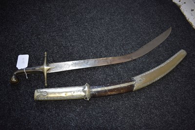 Lot 130 - A 19TH CENTURY OTTOMAN SHAMSHIR OR KILIJ