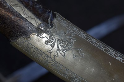 Lot 130 - A 19TH CENTURY OTTOMAN SHAMSHIR OR KILIJ
