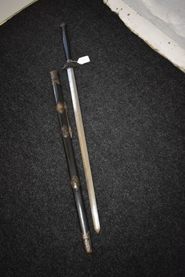 Lot 90 - A LARGE 19TH CENTURY CHINESE JIAN OR SWORD