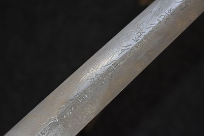 Lot 90 - A LARGE 19TH CENTURY CHINESE JIAN OR SWORD