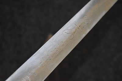 Lot 90 - A LARGE 19TH CENTURY CHINESE JIAN OR SWORD