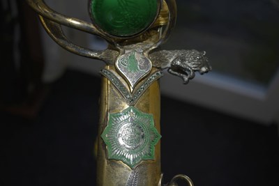 Lot 89 - AN INTERESTING 20TH CENTURY MIDDLE EASTERN SILVER HILTED PRESENTATION SABRE