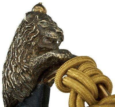 Lot 89 - AN INTERESTING 20TH CENTURY MIDDLE EASTERN SILVER HILTED PRESENTATION SABRE