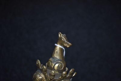 Lot 94 - A TIBETAN PHURBA OR RITUAL DAGGER