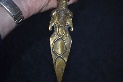 Lot 94 - A TIBETAN PHURBA OR RITUAL DAGGER