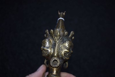 Lot 94 - A TIBETAN PHURBA OR RITUAL DAGGER