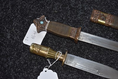 Lot 92 - A TIBETAN DAGGER