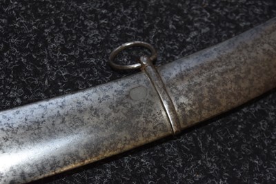 Lot 141 - A CAVALRY OFFICER'S SWORD WITH TROPHY BLADE