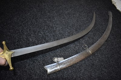 Lot 141 - A CAVALRY OFFICER'S SWORD WITH TROPHY BLADE