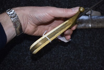 Lot 141 - A CAVALRY OFFICER'S SWORD WITH TROPHY BLADE