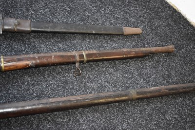 Lot 105 - A 19TH CENTURY EASTERN PERCUSSION CARBINE