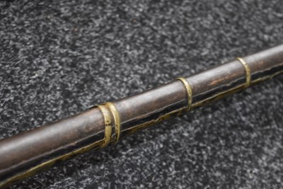 Lot 104 - A 19TH CENTURY 22-BORE MATCHLOCK JEZAIL