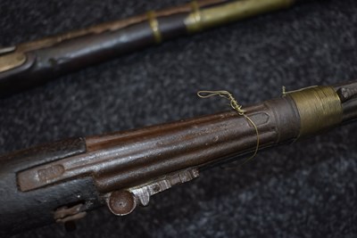 Lot 104 - A 19TH CENTURY 22-BORE MATCHLOCK JEZAIL
