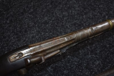 Lot 104 - A 19TH CENTURY 22-BORE MATCHLOCK JEZAIL