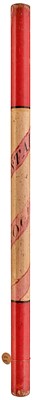Lot 722 - OF ABERDEENSHIRE INTEREST: A GEORGIAN SCOTTISH PAINTED WOOD STAFF OF OFFICE
