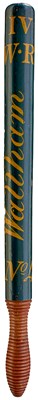 Lot 732 - A WILLIAM IV PAINTED WOOD TRUNCHEON