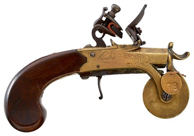 Lot 384 - A FLINT LOCK EPROUVETTE OR POWDER TESTER BY KETLAND