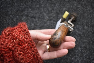 Lot 387 - AN 18TH CENTURY FLINTLOCK TINDER LIGHTER