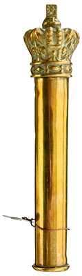 Lot 720 - A GEORGE IV BRASS TIPSTAFF