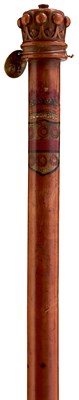 Lot 725 - A VICTORIAN MALACCA STAFF OF OFFICE