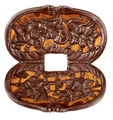 Lot 650 - A LATE 17TH OR EARLY 18TH CENTURY AUSTRIAN SMALL-SWORD GUARD
