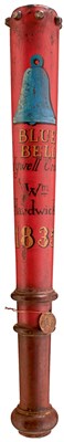Lot 730 - OF DERBYSHIRE INTEREST: A WILLIAM IV PAINTED WOOD TAVERN TRUNCHEON