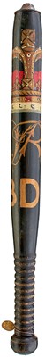 Lot 740 - AN EARLY VICTORIAN PAINTED WOOD TRUNCHEON FOR THE BIRMINGHAM AND DERBY RAILWAY