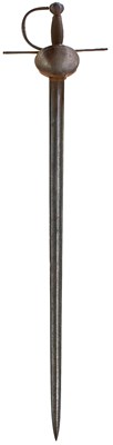 Lot 630 - AN 18TH CENTURY SPANISH OR PORTUGESE BILBO OR SWORD RAPIER