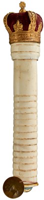 Lot 718 - A BONE TIPSTAFF