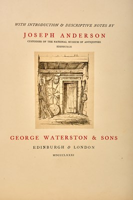Lot 679 - BOOKS: ANCIENT SCOTTISH WEAPONS A SERIES OF DRAWINGS BY THE LATE JAMES DRUMMOND