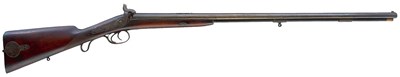 Lot 328 - A .500 CALIBRE DOUBLE BARRELLED PERCUSSION PRESENTATION LANCASTER OVAL BORE RIFLE