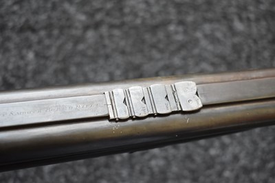 Lot 328 - A .500 CALIBRE DOUBLE BARRELLED PERCUSSION PRESENTATION LANCASTER OVAL BORE RIFLE