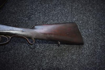 Lot 328 - A .500 CALIBRE DOUBLE BARRELLED PERCUSSION PRESENTATION LANCASTER OVAL BORE RIFLE