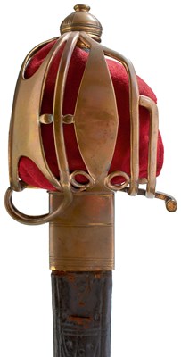 Lot 695 - A 1798 PATTERN BASKET HILTED BROADSWORD OF LARGE PROPORTIONS.
