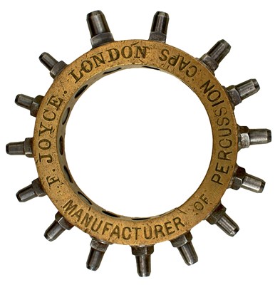 Lot 838 - A SCARCE JOYCE OF LONDON TRADESMAN'S PERCUSSION CAP SIZER